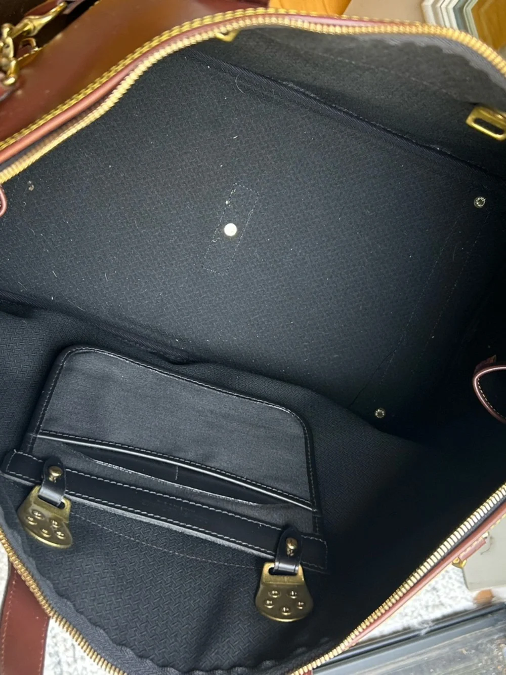 Vintage Dooney and Bourke Cabriolet Weekender Canvas and Leather Tote